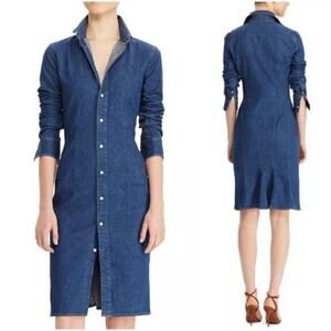 Polo by Ralph Lauren Blue Long Sleeve Dress